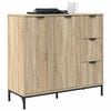 vidaXL Sideboard Sonoma-Eiche 89,5 x 33 x 82 cm Holzwerkstoff
