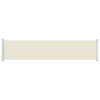 vidaXL Ausziehbare Seitenmarkise 140x600 cm Creme
