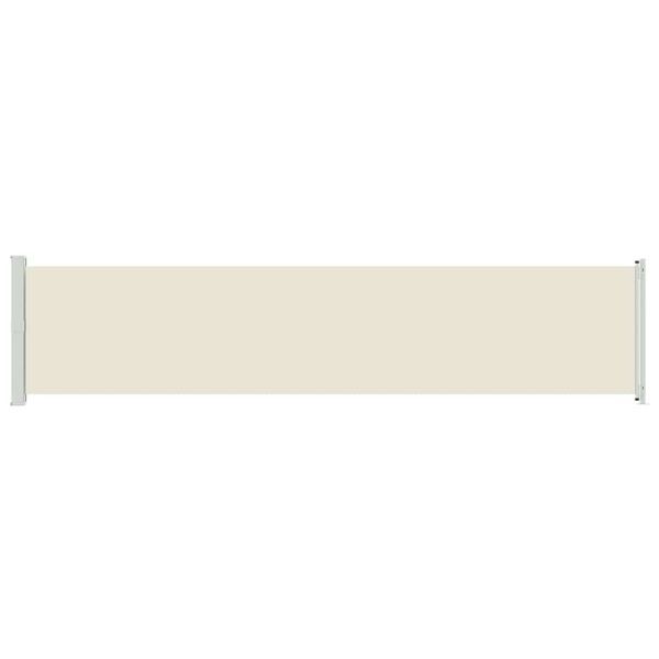 vidaXL Ausziehbare Seitenmarkise 140x600 cm Creme