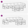 vidaXL Outdoor-Sofagarnitur mit Kissen 8 pcs Natur und Beige