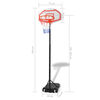 vidaXL Mobiler Basketballkorb 250 cm
