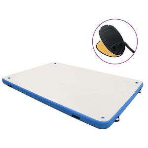 vidaXL Aufblasbare Schwimmmatte Blau und Wei&szlig; 200x150x15 cm