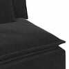 vidaXL Modulares Sofa Endmodul mit Armlehne Kissen Schwarz 100 cm