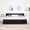 vidaXL Boxspringbett mit Matratze Schwarz 200 x 200 cm Samt