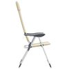 vidaXL Klappbare Campingst&uuml;hle 2 Stk. Aluminium Creme
