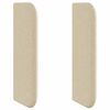vidaXL Kopfteil Ohr Creme 40,5 x 40,5 x 4 cm Stoff