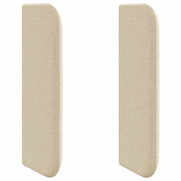 vidaXL Kopfteil Ohr Creme 40,5 x 40,5 x 4 cm Stoff