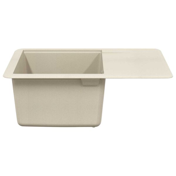 vidaXL Waschbecken Beige 560 x 460 mm 80% Quarz und 20% Harz