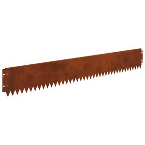 vidaXL Rasenkante 30 stk. 103 x 15 cm Stahl Rostoptik
