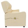 vidaXL 4-Sitzer Massagesessel Creme Stoff