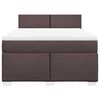 vidaXL Boxspringbett mit Matratze Dunkelbraun 140x190 cm Stoff