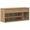 vidaXL Schuhbank Artisan-Eiche 102x30,5x45 cm Holzwerkstoff