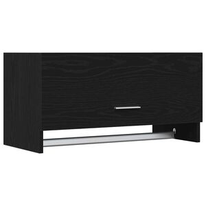 vidaXL Kleiderschrank Schwarz Eichen-Optik 70 x 32,5 x 35 cm