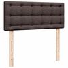 vidaXL Ottoman-Bett mit Matratze Dunkelbraun 120x200 cm Stoff