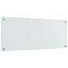 vidaXL Küchenrückwand 2 pcs Weiß 100 x 40 cm Gehärtetes Glas