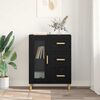 vidaXL Sideboard Schwarz Eichen-Optik 69,5 x 34 x 90 cm Holzwerkstoff