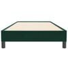 vidaXL Boxspringbett ohne Matratze Dunkelgr&uuml;n 90x220 cm Samt