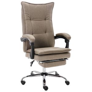 vidaXL B&uuml;rostuhl Taupe Stoff