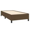 vidaXL Boxspringbett mit Matratze Dunkelbraun 80x200 cm Stoff