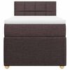 vidaXL Boxspringbett mit Matratze Dunkelbraun 80x200 cm Stoff
