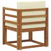 vidaXL Outdoor-Sofagarnitur Massives Akazienholz und Polyester