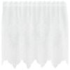 vidaXL Spitzenvorhang Wei&szlig; 120 x 150 cm Polyester