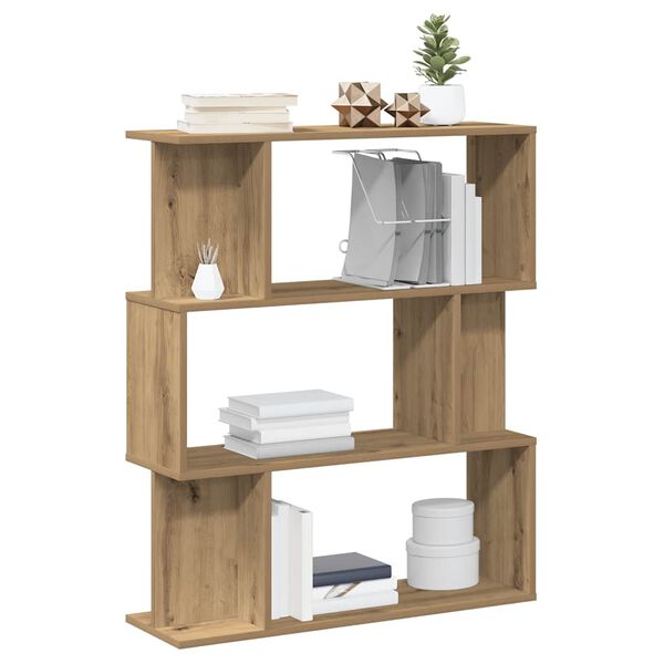 vidaXL B&uuml;cherregal Artisan-Eiche 80x24x96 cm Holzwerkstoff