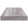 vidaXL Wandregale 4 Stk. Grau Sonoma 60x10x1,5 cm Holzwerkstoff