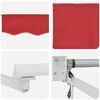 vidaXL Markise Rot 3 x 2,5 m Polyester und Metall