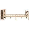 vidaXL Massivholzbett mit Regal ohne Matratze 180x200 cm Kiefernholz