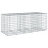 vidaXL Gabione mit Deckel 250x100x100 cm Verzinktes Eisen