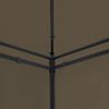 vidaXL Pavillon mit Vorhängen 600x298x270 cm Taupe 180 g/m²