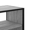 vidaXL TV-Schrank Grau Sonoma 100x31x39,5 cm Holzwerkstoff und Metall