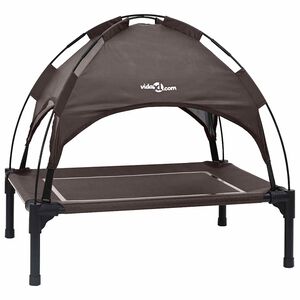 vidaXL Hundebett 71 x 64 x 71 cm Stahl Braun
