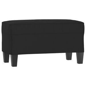 vidaXL Sitzbank Schwarz 70x35x41 cm Mikrofasergewebe