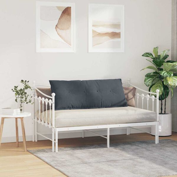 vidaXL R&uuml;ckenkissen Dunkelgrau 120 x 50 cm Cordstoff