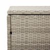 vidaXL Garten-Auflagenbox Hellgrau 110x50x58 cm Poly Rattan