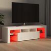 vidaXL TV-Schrank mit LED-Beleuchtung Wei&szlig; 140x36,5x40 cm