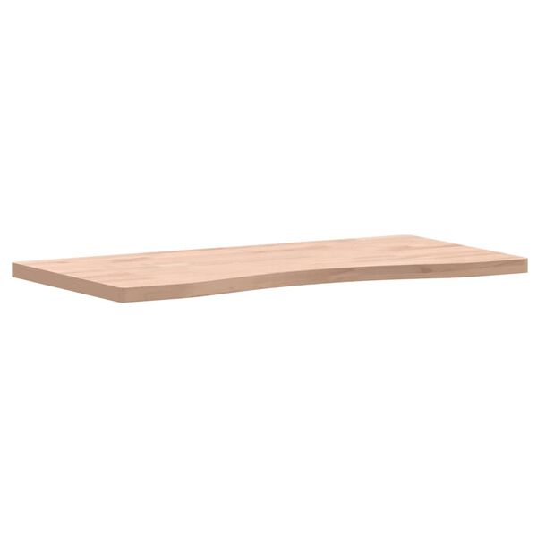 vidaXL Schreibtischplatte 80x(36-40)x2,5 cm Massivholz Buche