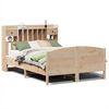 vidaXL Massivholzbett mit Regal ohne Matratze 150x200 cm Kiefer