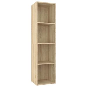 vidaXL B&uuml;cherregal/TV-Schrank Sonoma-Eiche 36x30x143 cm Holzwerkstoff