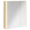 vidaXL Badezimmerspiegelschrank Sonoma-Eiche 63,5 x 15,5 x 70 cm