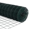 vidaXL Zaun mit Pfosten Gr&uuml;n 1,6 x 10 m Stahl und PVC