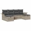 vidaXL Gartensofa-set 6 stk. Poly Rattan