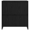 vidaXL Sideboard Schwarz Eichen-Optik 70 x 41 x 75 cm Holzwerkstoff