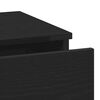 vidaXL Nachttisch 2 pcs Schwarz Eichen-Optik 40 x 35 x 65 cm