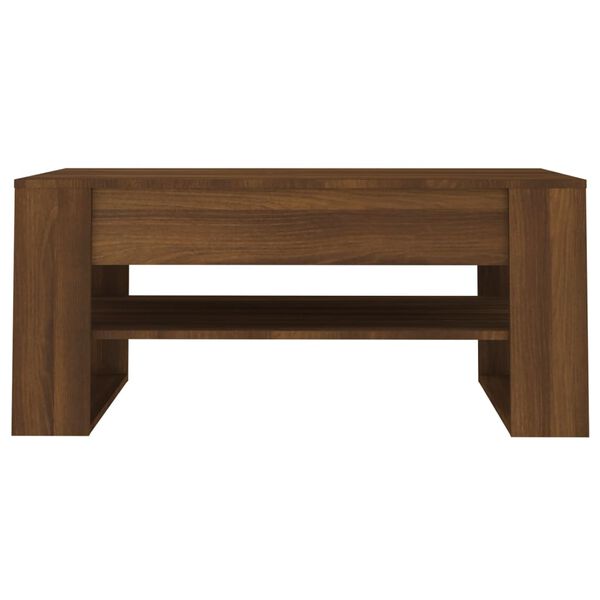 vidaXL Couchtisch Braun Eichen-Optik 102x55x45 cm Holzwerkstoff