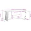 vidaXL TV-Einheiten Walnuss 105 x 33 x 46 cm Holzwerkstoff