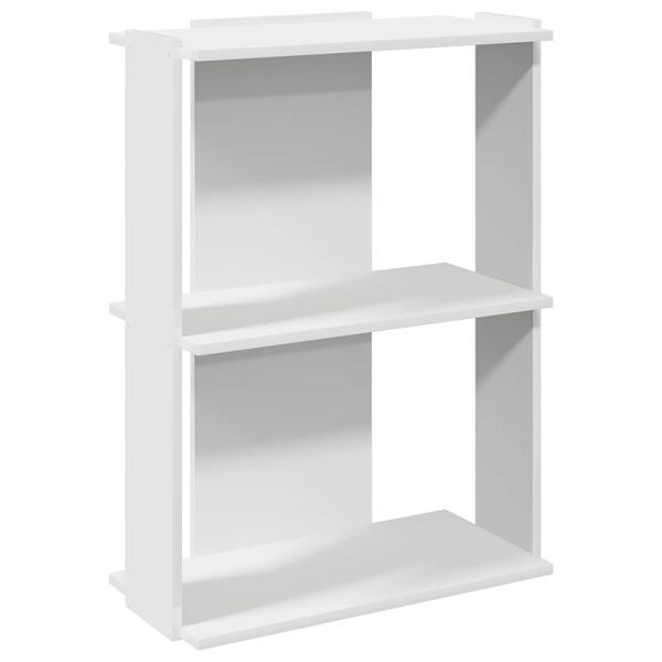 vidaXL Bücherregal 3 Böden Weiß 60x30x80 cm Holzwerkstoff