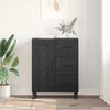 vidaXL Sideboard mit Schubladen Schwarz Eichen-Optik 69,5 x 34 x 90 cm